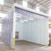 重型工件廢氣處理設(shè)備 伸縮移動噴漆房整套流程方案