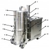 高溫防爆工業(yè)吸塵器 防靜電防火除塵機(jī) 100L