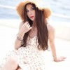 溫碧霞IRENENA服裝品牌吊帶碎花公主裙休閑小清新連衣裙