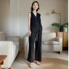 溫碧霞自創(chuàng)IRENENA服裝亞麻上衣時(shí)尚休閑單排扣馬甲