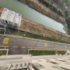 張家港廠區(qū)出口劃線、工廠入口道路劃線、車(chē)行道消防通道線施工